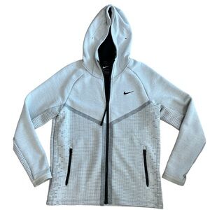 Nike Tech - Dri Fit - Hoodie zip up - grey knit - Size Medium